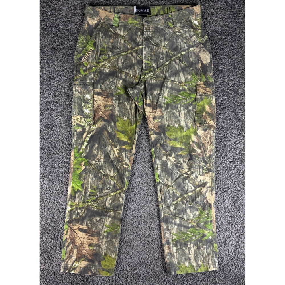 Nomad Mens XL Camo Cargo Pants Mossy Oak Obsession Hunting NWTF Tactical Outdoor